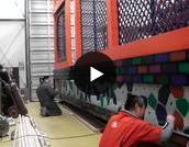 山車・色塗り